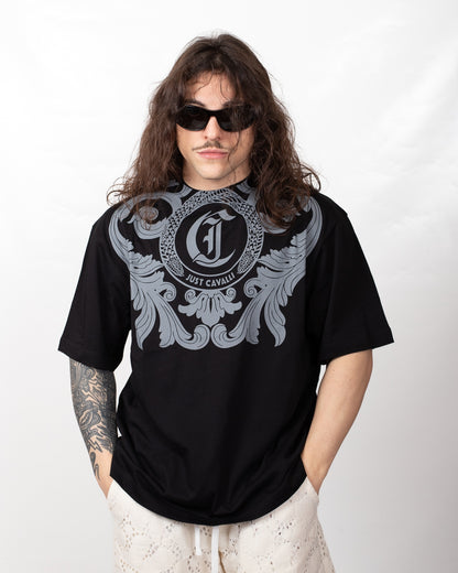 T-Shirt Just Cavalli girocollo "Arabesque" uomo