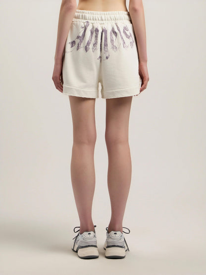 Short Palm Angels in felpa "Big Waist Logo" donna