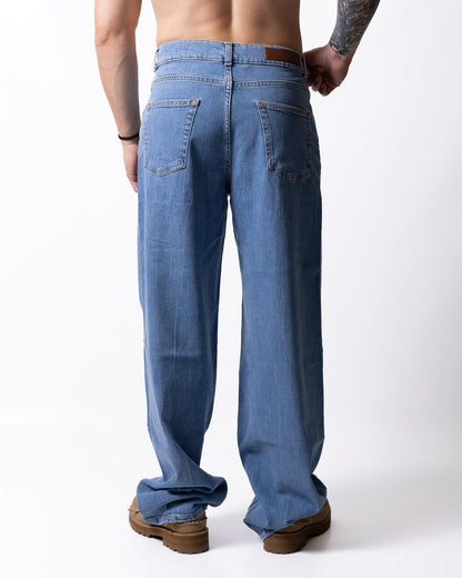 Jeans Palm Angels logo stampato 