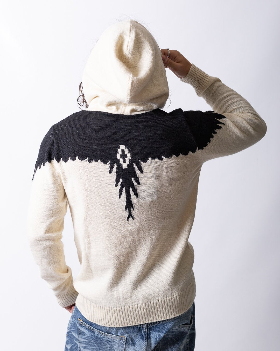 Maglia Marcelo Burlon con cappuccio "Icon Wings County" uomo