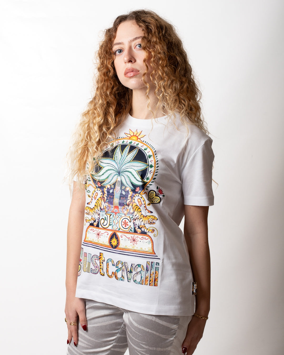 T-Shirt Just Cavalli "Tropical" donna