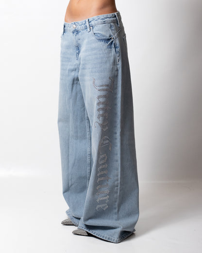 Jeans Juicy Couture "Diamante" Wide Leg donna