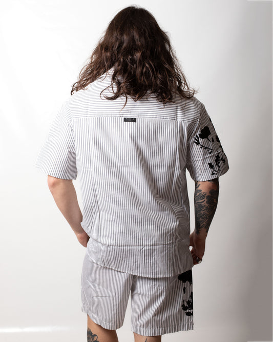 Camicia Gaelle "Fit Bowling" a righe uomo