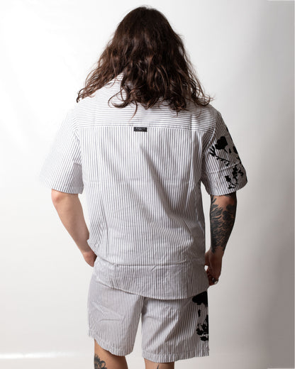 Camicia Gaelle "Fit Bowling" a righe uomo