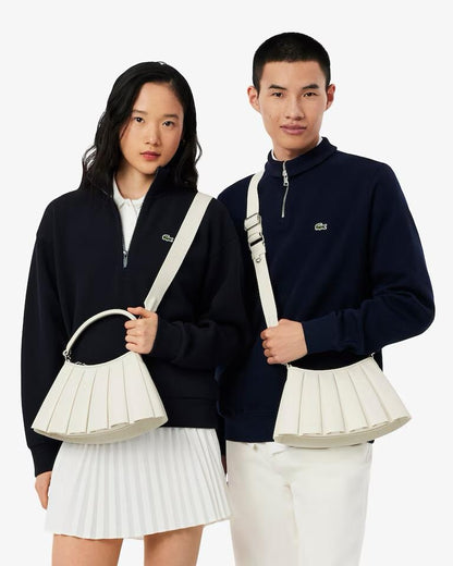 Borsa Lacoste in pelle plissettata donna