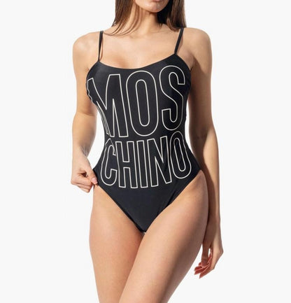 Costume intero Moschino Swim con maxi logo a contrasto donna