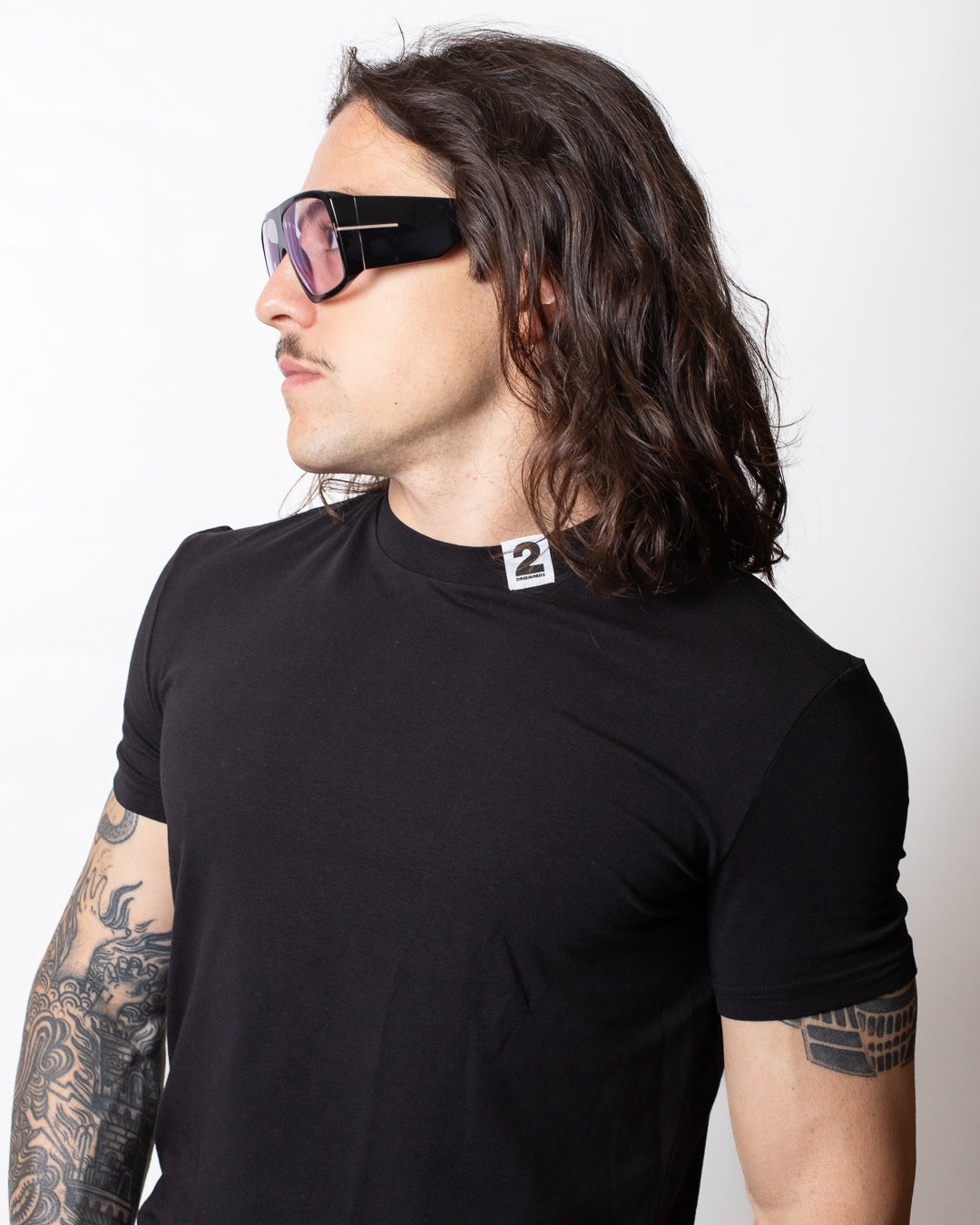 T-Shirt Dsquared2 con etichetta logata uomo
