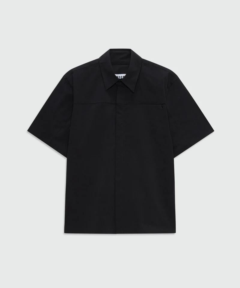 Camicia MSGM elasticizzata con logo ricamato