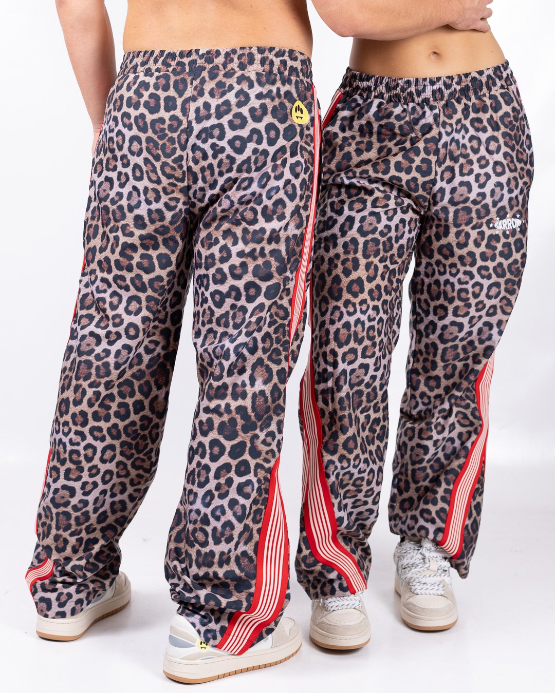 Pantalone Barrow animalier in nylon
