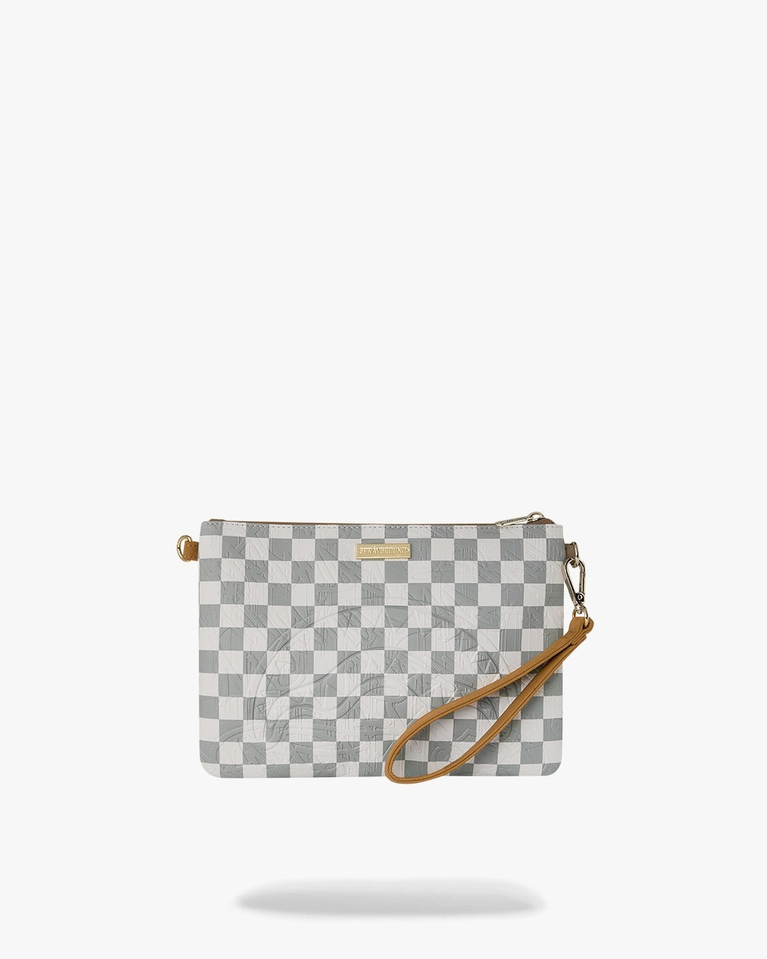 Pochette Sprayground bianco 3AM CREAM CROSSBODY POUCHETTE clutch con tracolla