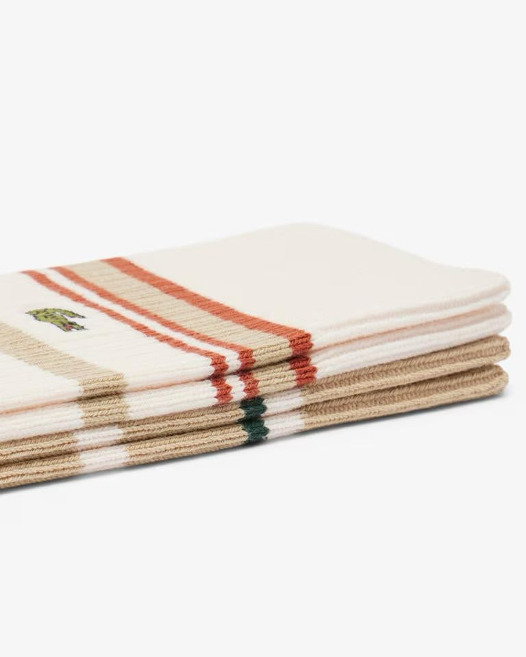 Calze Lacoste in spugna con strisce e logo classic