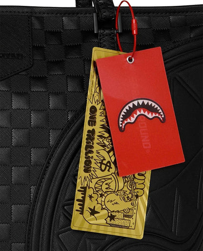 Borsa Sprayground nero RAISED CHECK TOTE