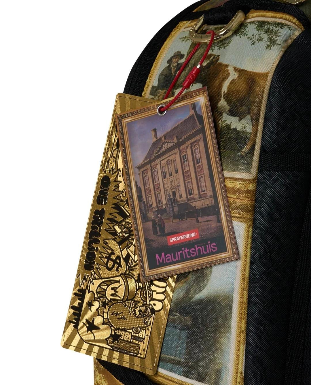 Zaino Sprayground nero MAURITSHUIS MUSEUM BACKPACK