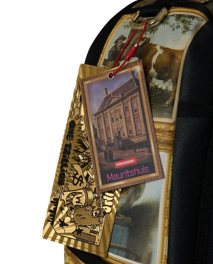 Zaino Sprayground nero MAURITSHUIS MUSEUM BACKPACK