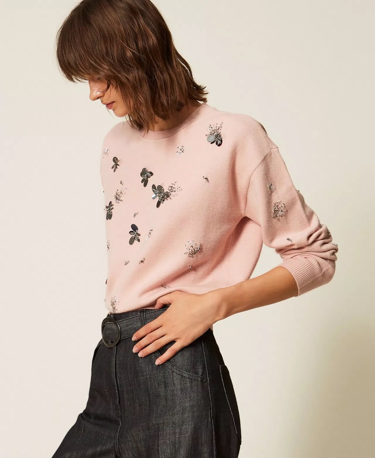 Maglia Twinset Actitude girocollo donna