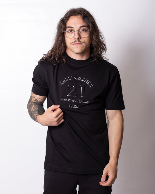 T-Shirt Karl Lagerfeld con stampa in rilievo uomo