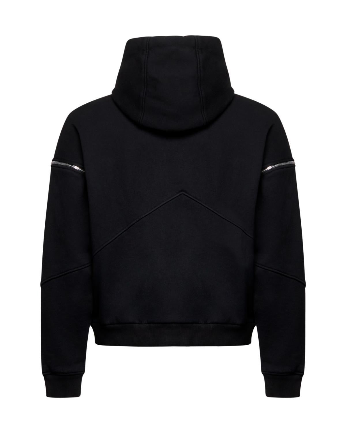 Felpa John Richmond fullzip con cappuccio e ricamo uomo