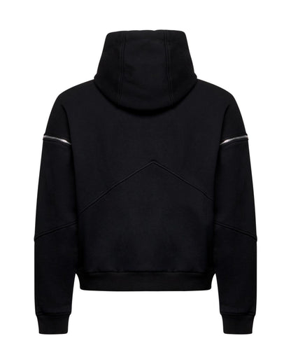 Felpa John Richmond fullzip con cappuccio e ricamo uomo