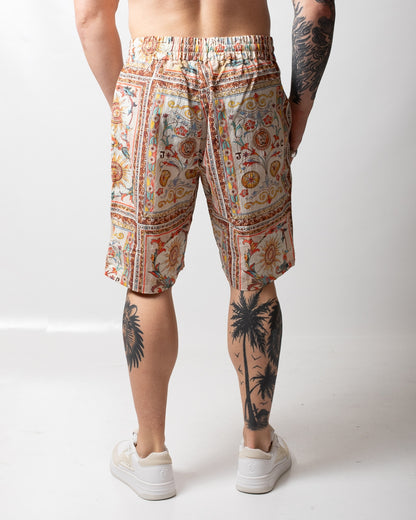 Short Just Cavalli in nylon "Persian Tarot" uomo