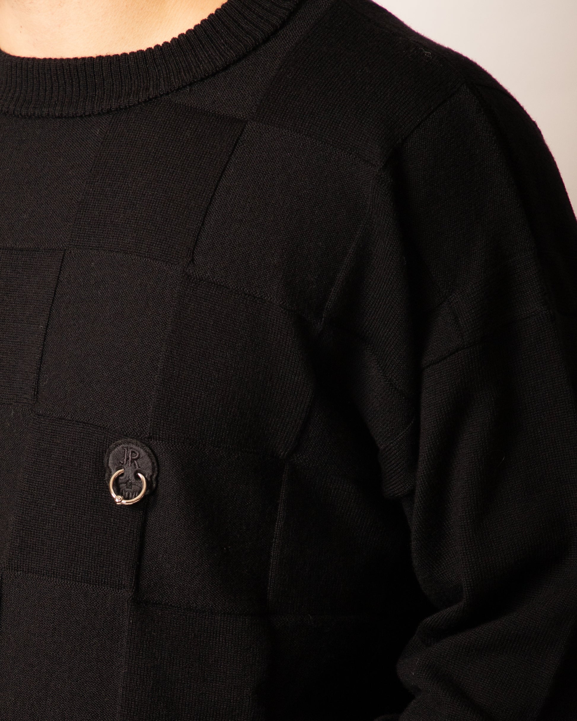Maglia John Richmond girocollo in lana "Piercing" uomo