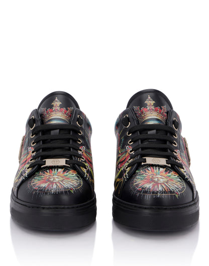 Sneakers Philipp Plein printed low-top stampata allover uomo