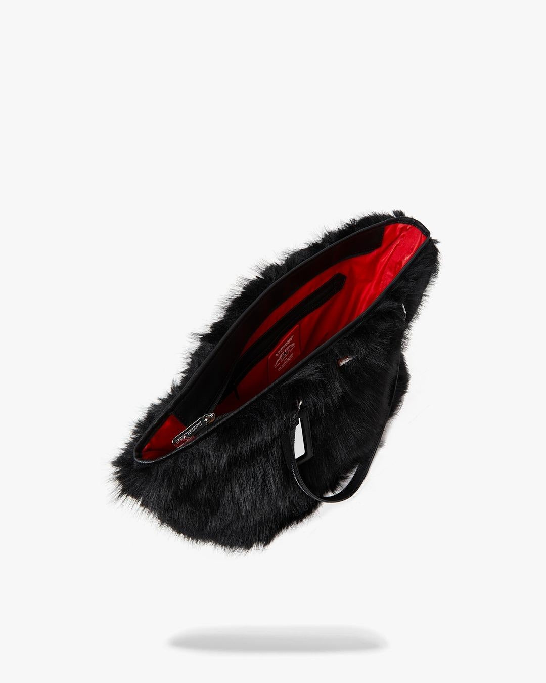 Borsa Sprayground nero "FUR CRAY BLACK TOTE"