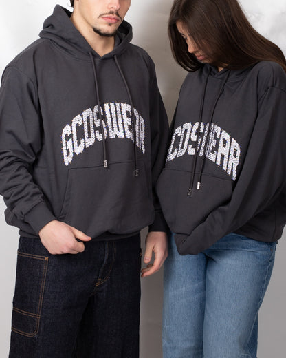 Felpa GCDS "Logo Gems" con cappuccio
