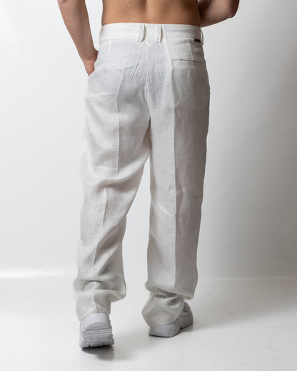 Pantalone Richmond X in lino uomo