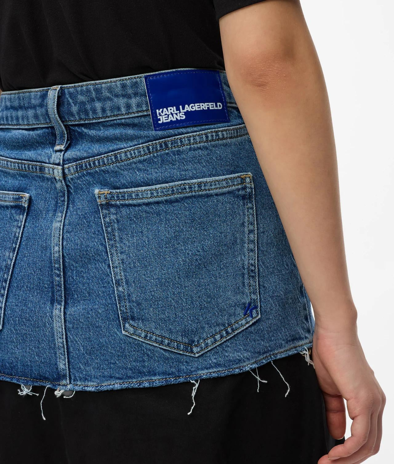 Gonna Karl Lagerfeld Jeans "Mixed Materials" donna