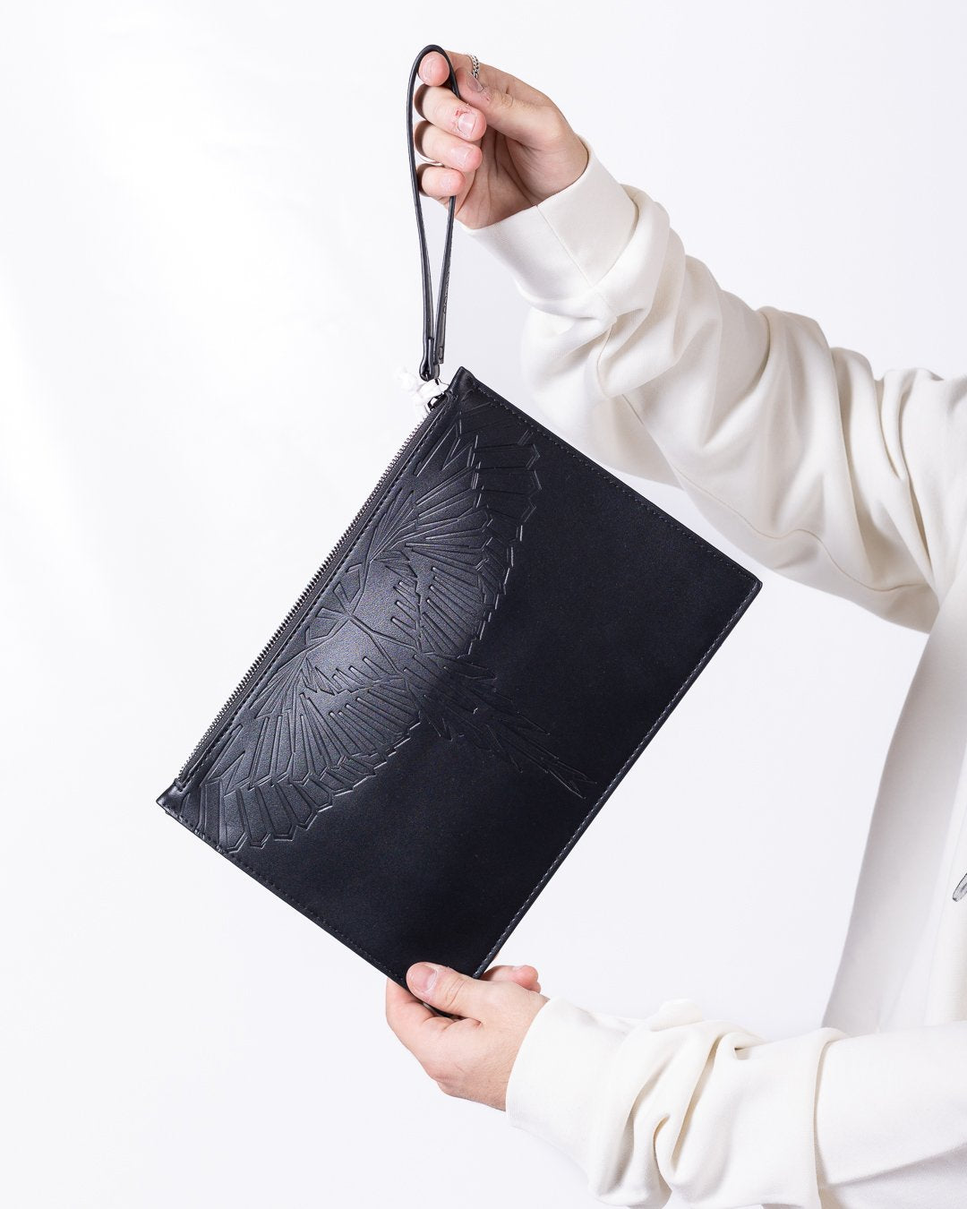Pochette Marcelo Burlon in ecopelle "Icon Wings"