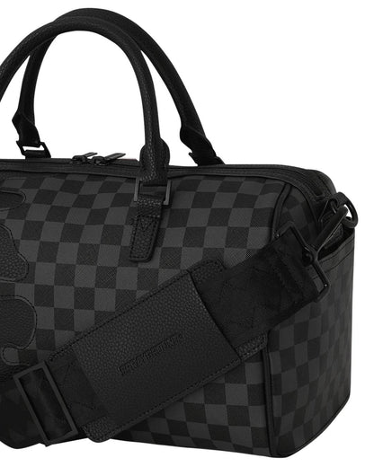 Borsa Sprayground nero unfinished shark mini duffle