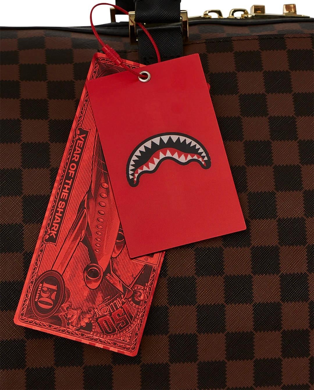 Borsone Sprayground marrone Sawtooth sharks in paris large duffle