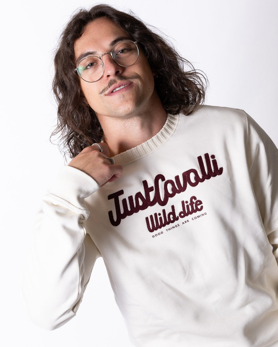 Felpa Just Cavalli con ricamo 