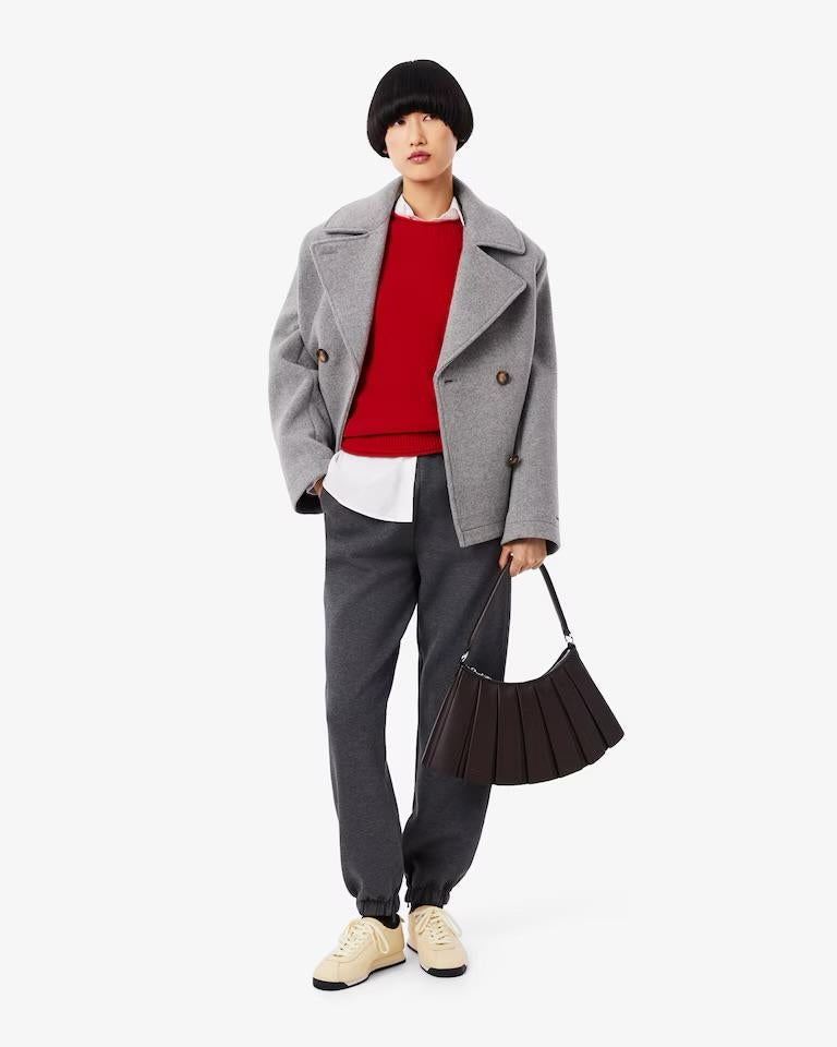 Maglia Lacoste girocollo in lana classic donna