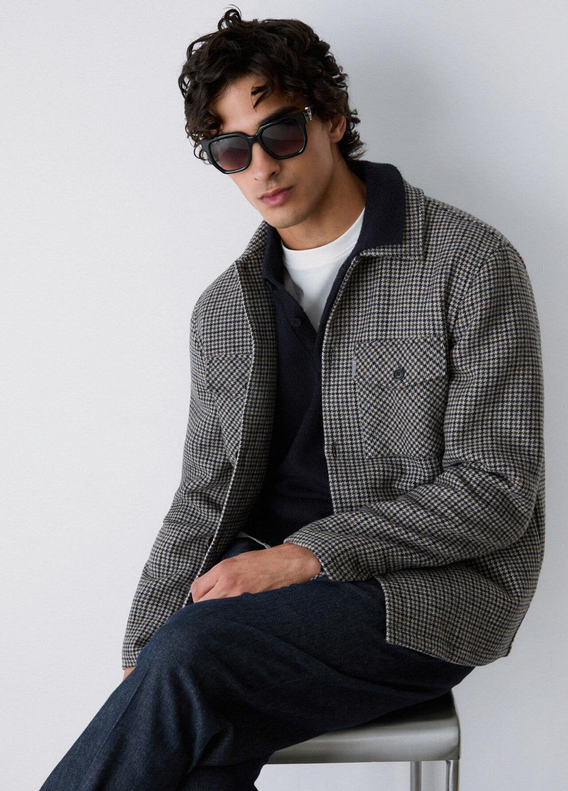 Giubbotto Liu Jo in misto lana tartan