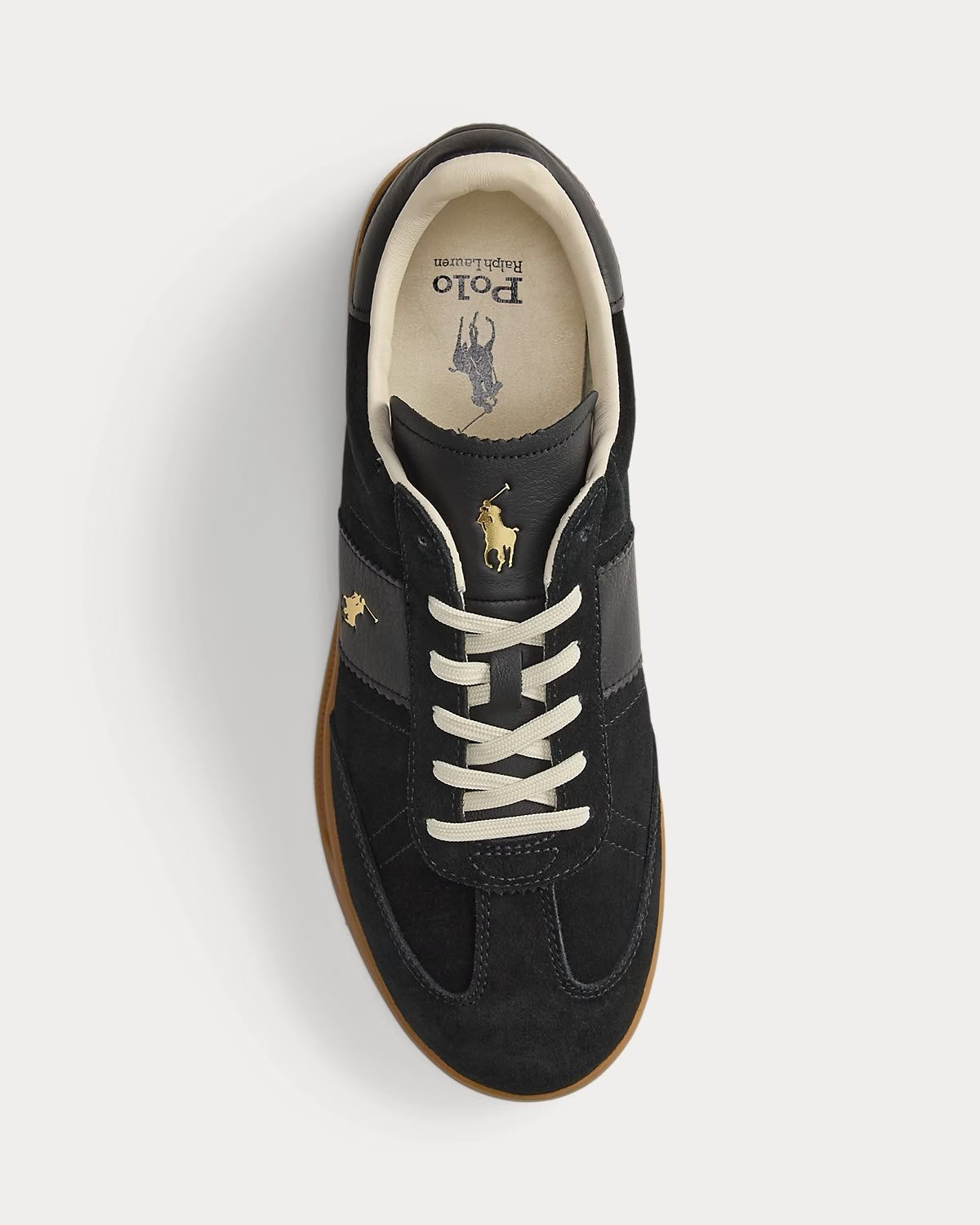 Sneakers Polo Ralph Lauren in pelle scamosciata con logo stampato 