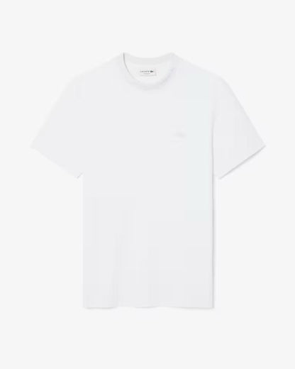T-Shirt Lacoste con collo logato uomo