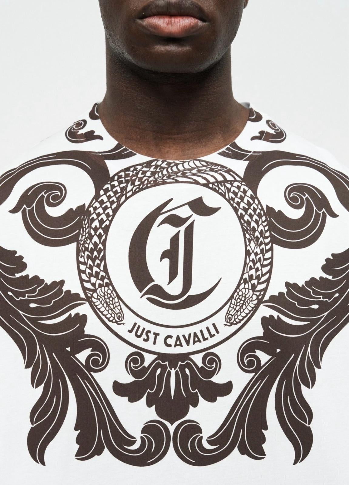 T-Shirt Just Cavalli girocollo "Arabesque" uomo