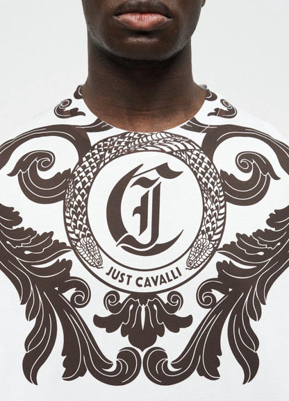 T-Shirt Just Cavalli girocollo "Arabesque" uomo
