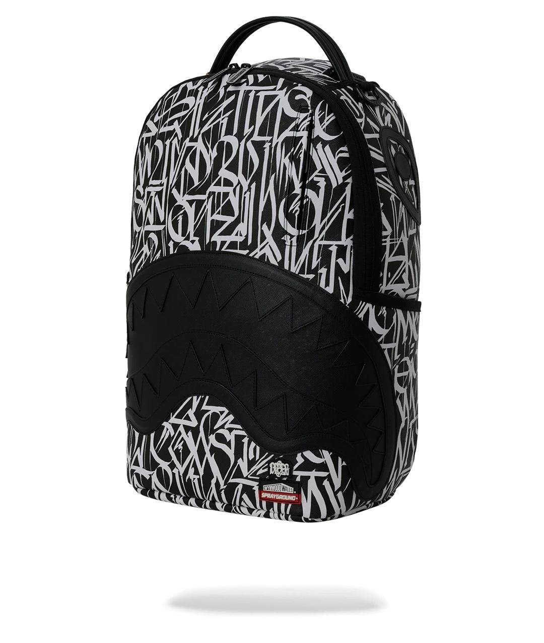 Zaino Sprayground nero WYNWOOD WALLS DEFER BACKPACK
