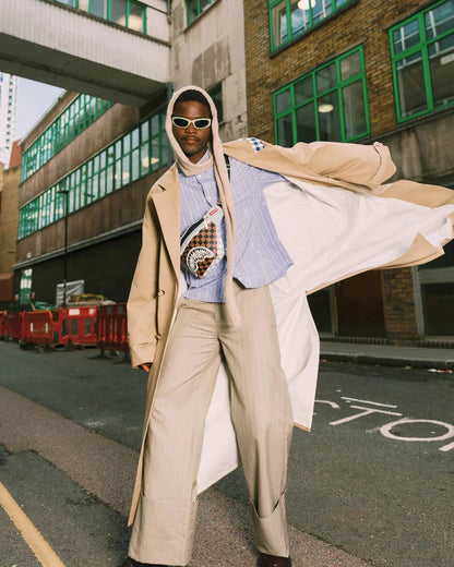 Marsupio Sprayground marrone "CREAM AND BROWN TEAR CHECK SAVVY CROSSBODY"