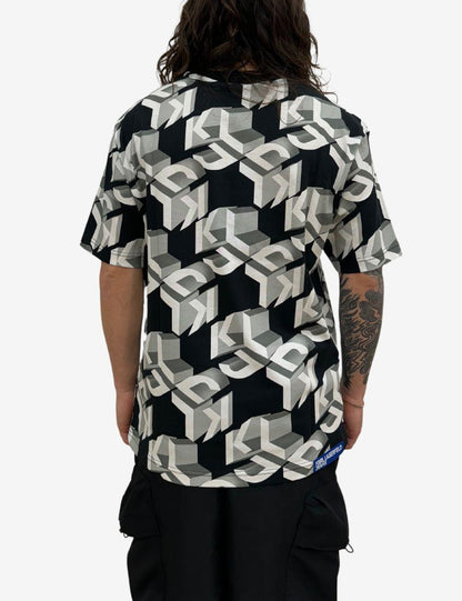 T-Shirt Karl Lagerfeld Jeans con grafica logo "Monogram" all-over uomo