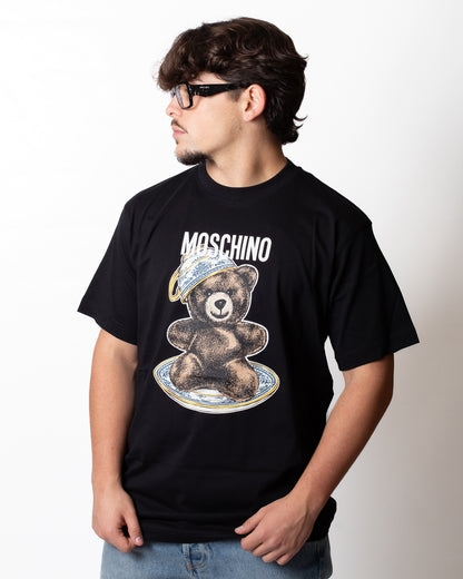 T-Shirt Moschino con stampa Teddy Bear e logo