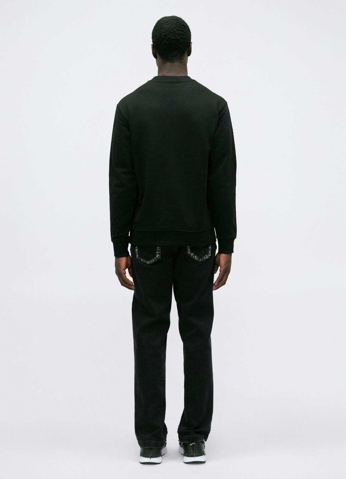 Felpa Versace Jeans Couture girocollo "Logo Liquify" uomo