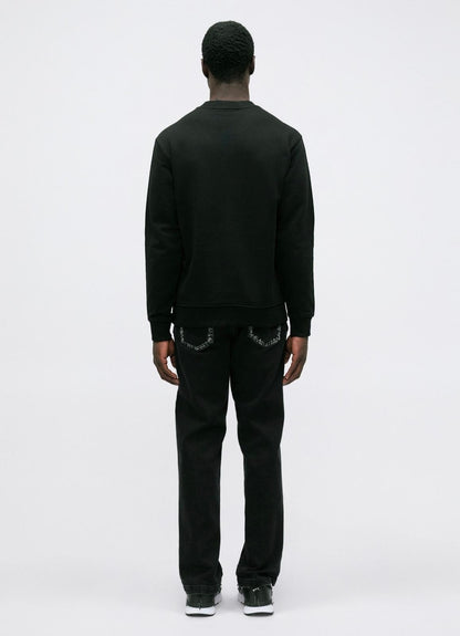 Felpa Versace Jeans Couture girocollo "Logo Liquify" uomo