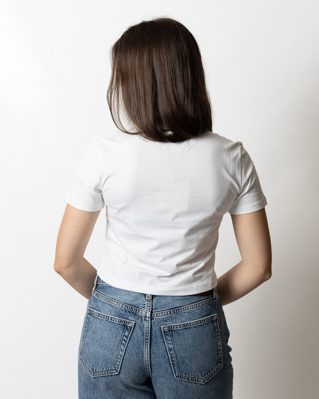 T-Shirt Calvin Klein slim con logo monogram donna