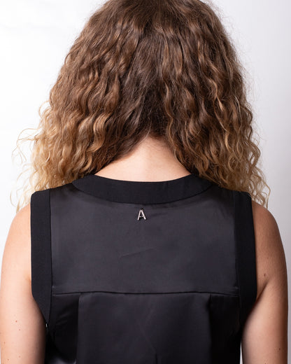 Gilet Twinset Actitude con schiena effetto seta donna