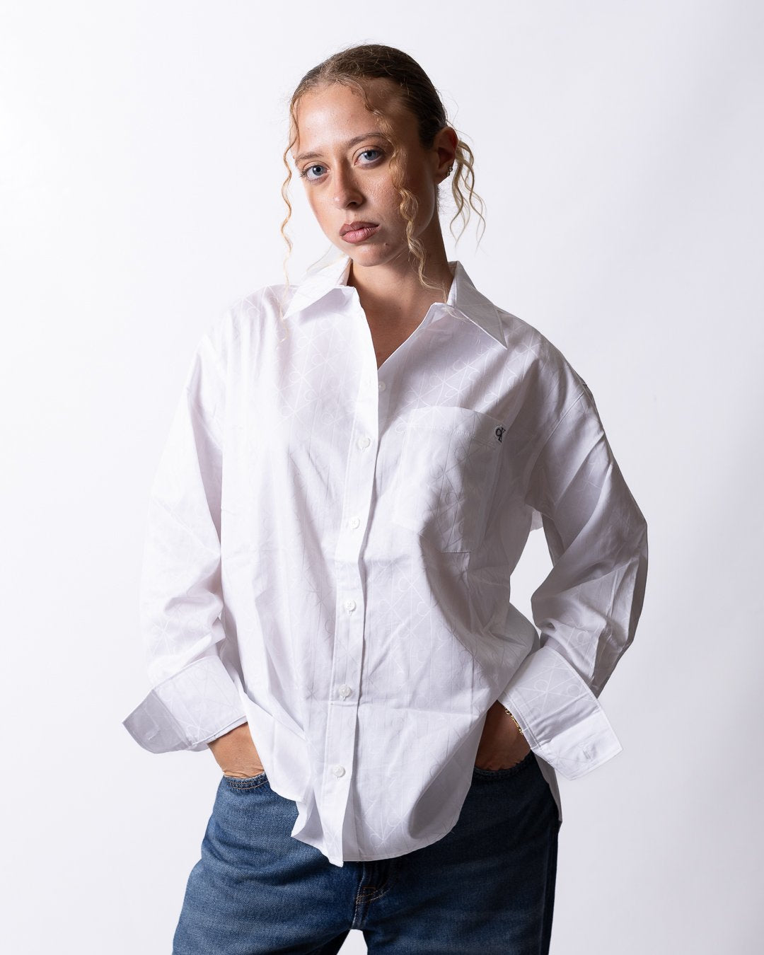 Camicia Calvin Klein "Brilliant Monogram" donna