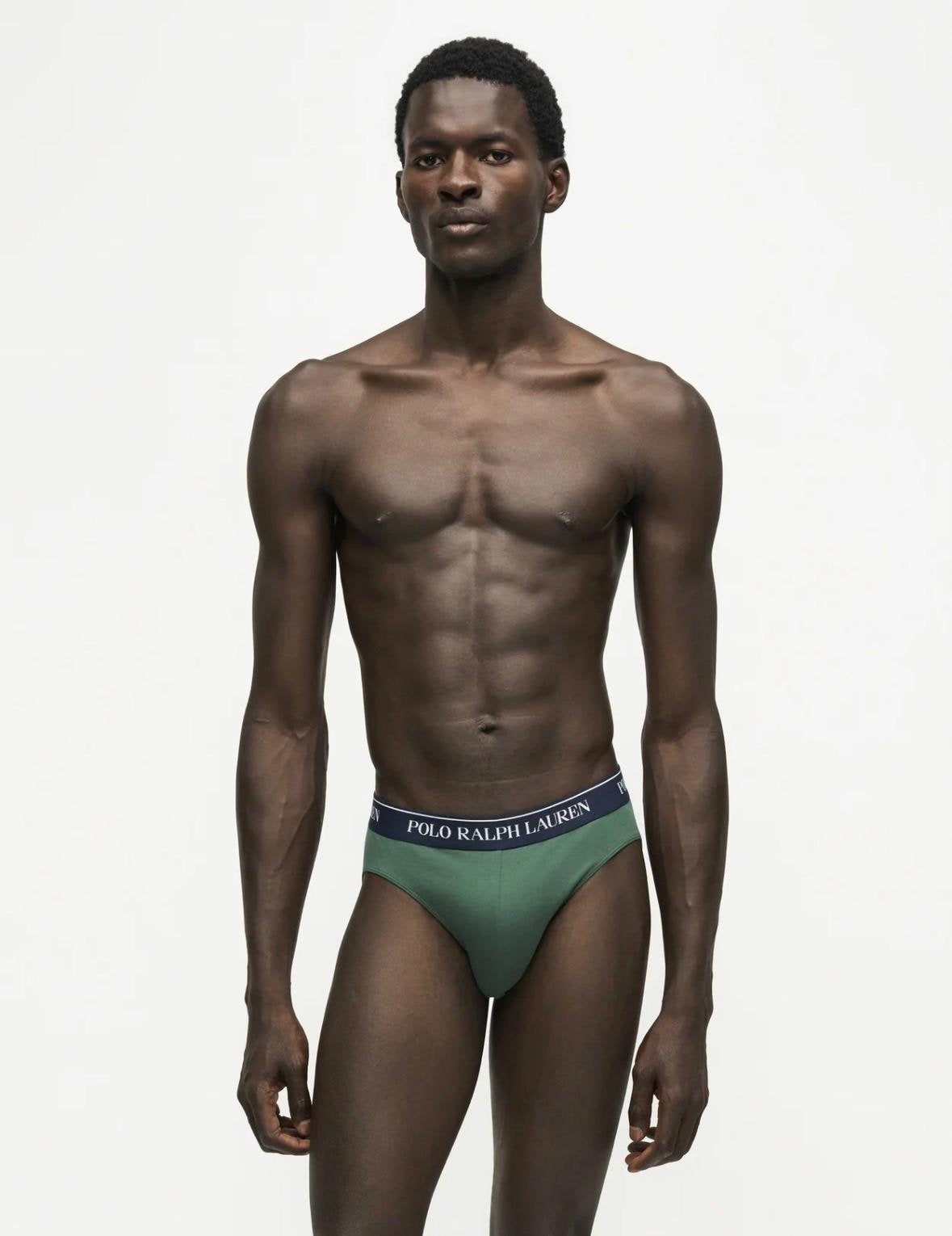 Slip intimo Polo Ralph Lauren stretch cotton three low rise briefs