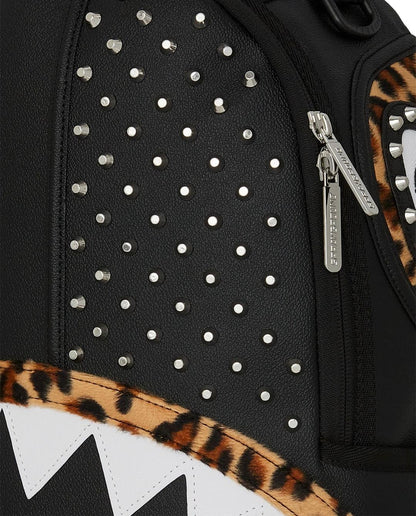 Zaino Sprayground nero Cheetah punk dlxsv backpack